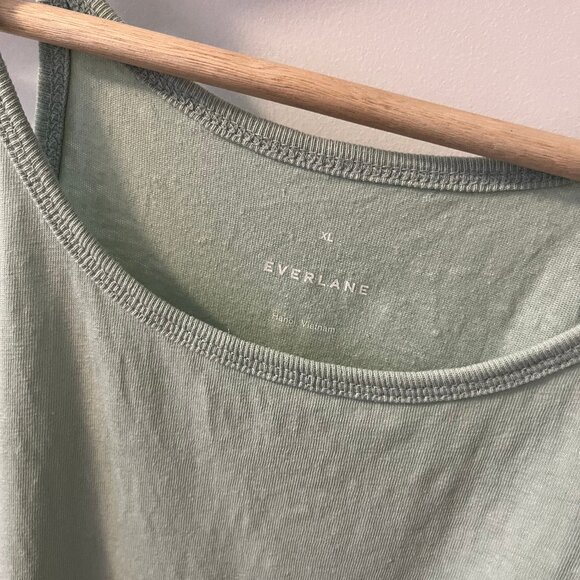EUC Everlane Hemp Cutaway Tank - White Sage - Size XL - Picture 4 of 9